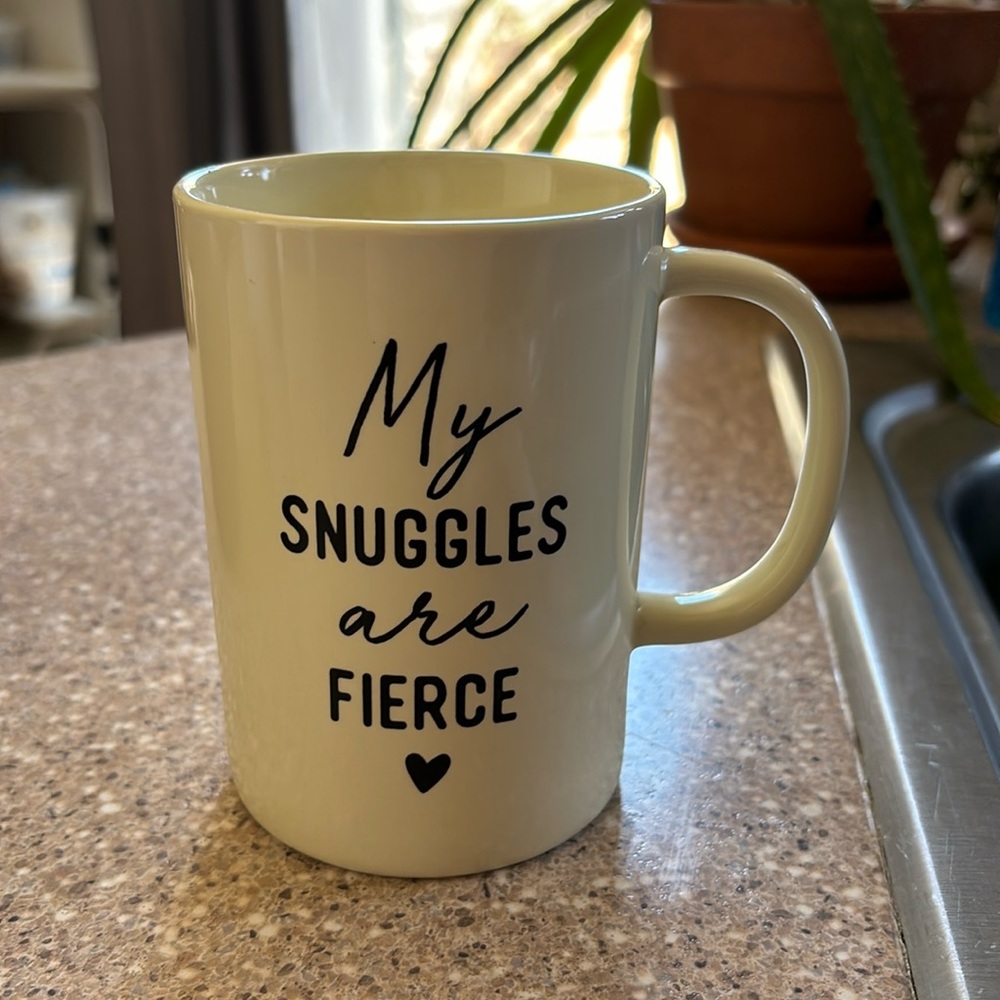 FREE WITH $20 purchase My snuggles are fierce mug
